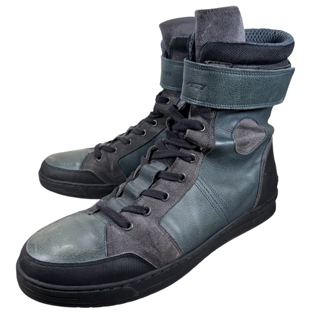 REV'IT! Revit Fairfax Motorcycle Biker Leather Boots Blue Men’s EU 44 US 10.5